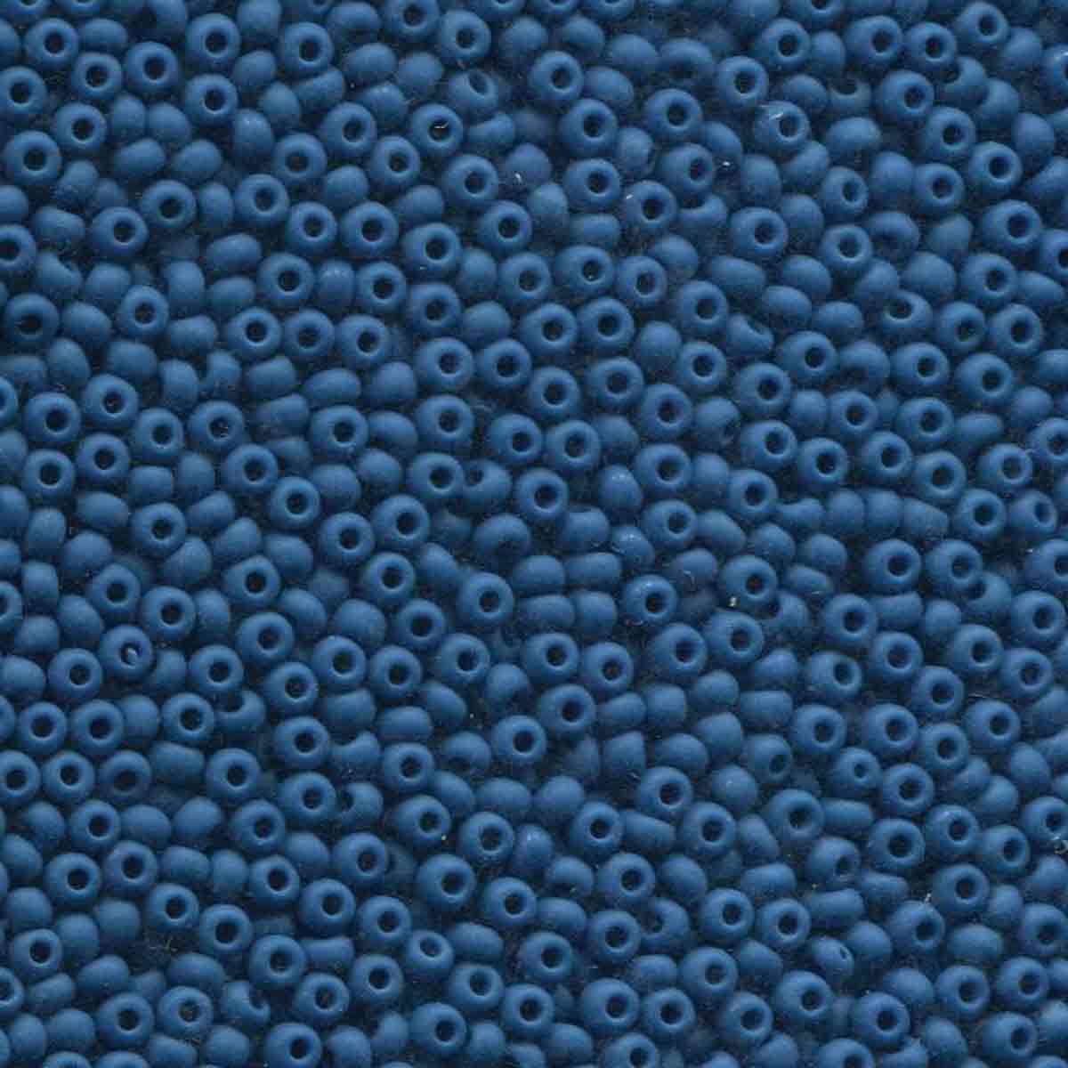 Preciosa rocailles glas 8/0 opaque denim matt (3mm) - 10 gram-Kralen-Kraaltjes van Renate