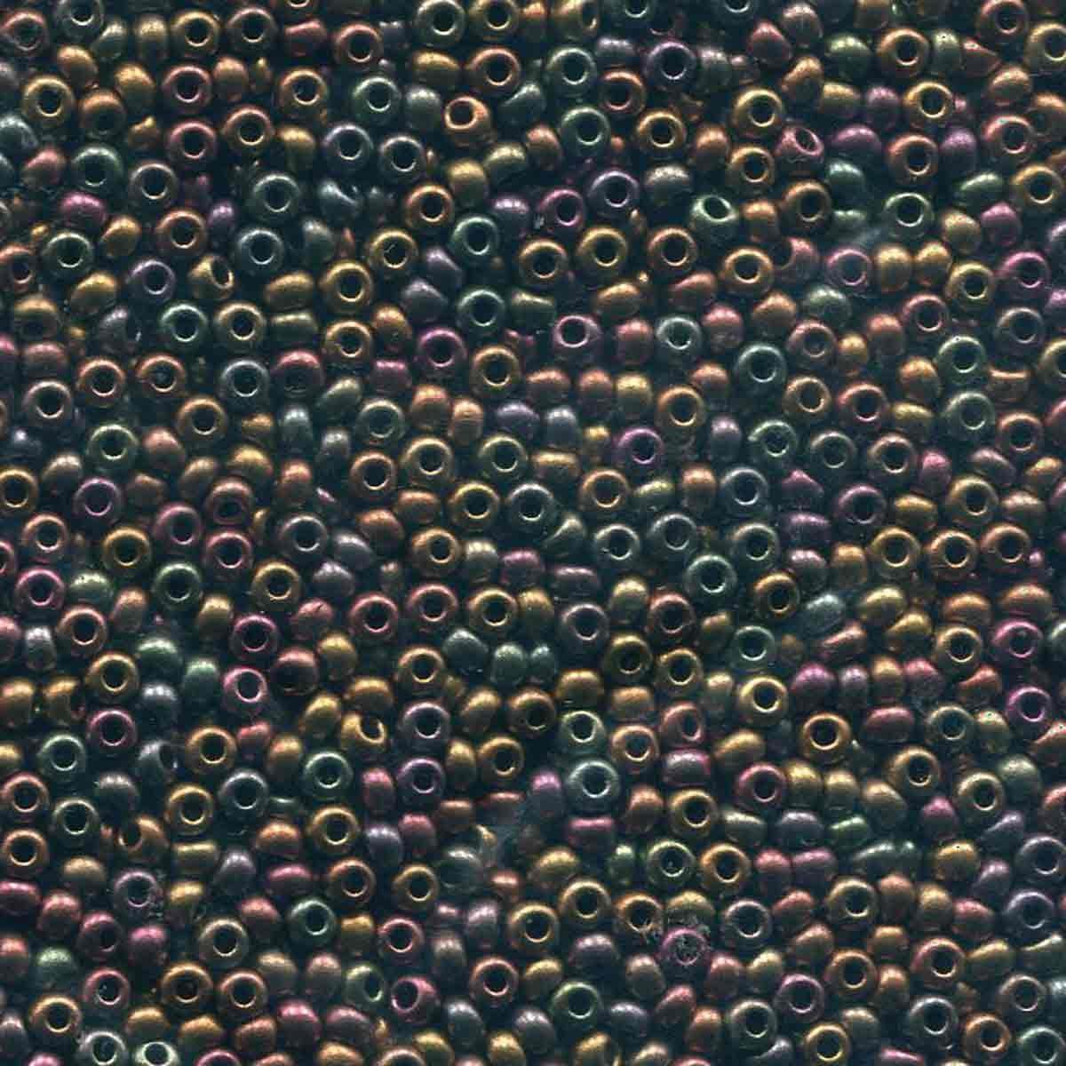 Preciosa rocailles glas 8/0 rainbow bronze (3mm) - 10 gram-Kralen-Kraaltjes van Renate