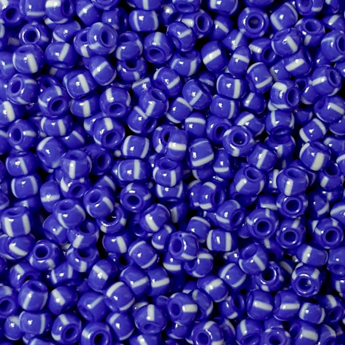 Preciosa rocailles glas Blue-White 8/0 (3mm) - 5 gram-Kralen-Kraaltjes van Renate
