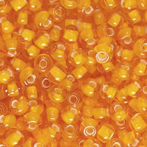 Preciosa rocailles glas Citrus orange 6/0 (4mm) - 5 gram-Kralen-Kraaltjes van Renate