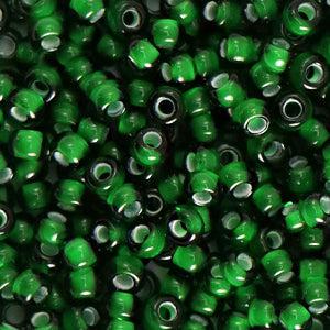 Preciosa rocailles glas Emerald green 6/0 (4mm) - 5 gram-Kralen-Kraaltjes van Renate