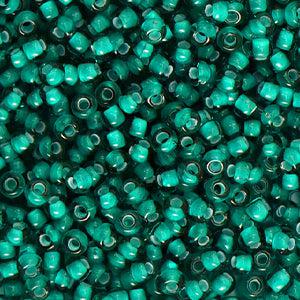 Preciosa rocailles glas Manor green 8/0 (3mm) - 5 gram-Kralen-Kraaltjes van Renate