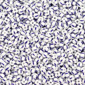 Preciosa rocailles glas White-blue 11/0 (2mm) - 5 gram-Kraaltjes van Renate