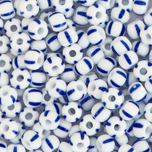 Preciosa rocailles glas White-blue 6/0 (4mm) - 5 gram-Kralen-Kraaltjes van Renate