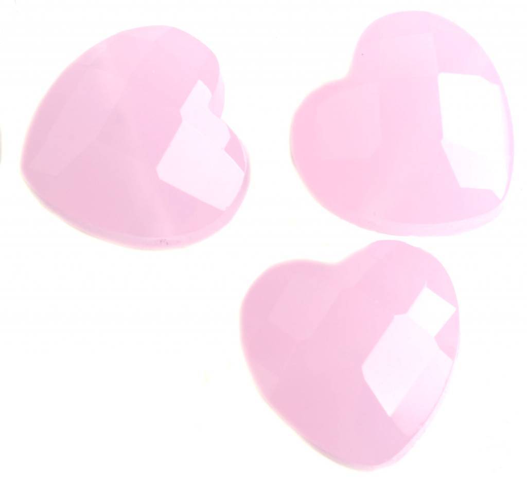 Quartz hart opaal roze 12mm - per stuk-Kraaltjes van Renate