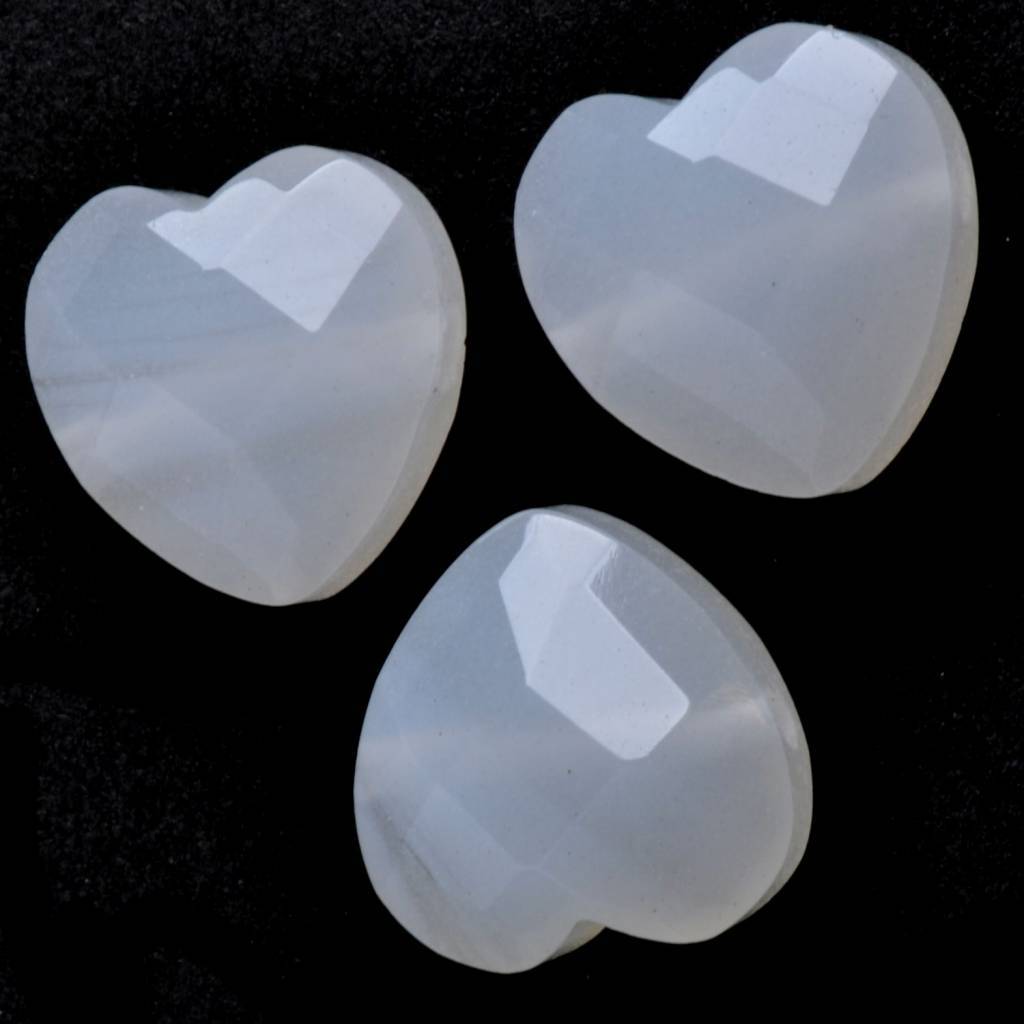 Quartz hart opaal wit 12mm - per stuk-Kraaltjes van Renate