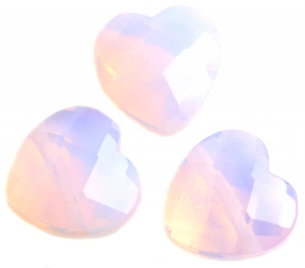 Quartz hart pink opal 12mm - per stuk-Kraaltjes van Renate