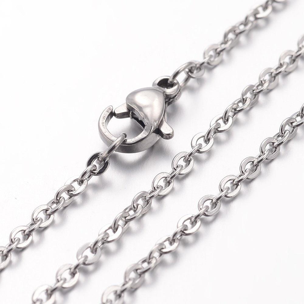 RVS Ketting Kabelketting Zilver 76cm - per stuk-Ketting-Kraaltjes van Renate