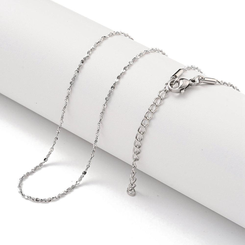 RVS Ketting Serpentine Chain Zilver 44.7cm - per stuk-Ketting-Kraaltjes van Renate
