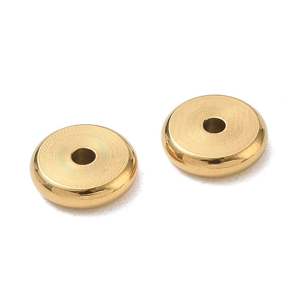 RVS Kralen Rond Goud 8mm - per stuk-Kralen-Kraaltjes van Renate