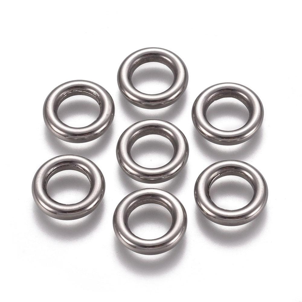 RVS Onderdeel Schakel Ring Zilver 6mm - per stuk