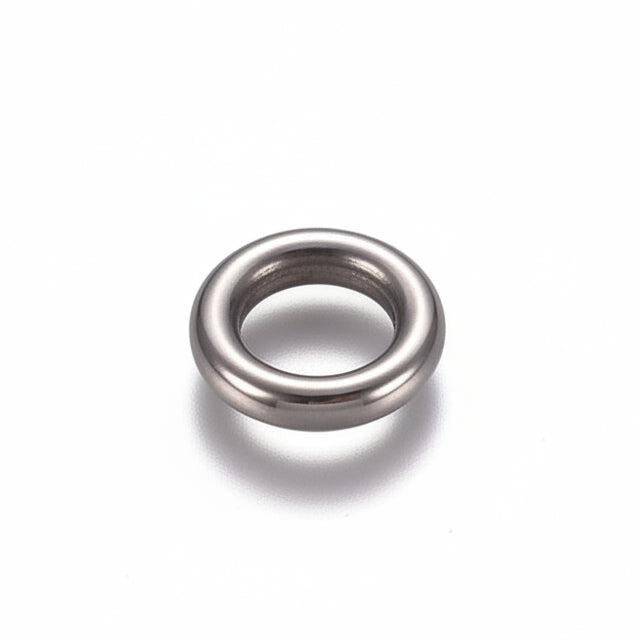 RVS Onderdeel Schakel Ring Zilver 6mm - per stuk
