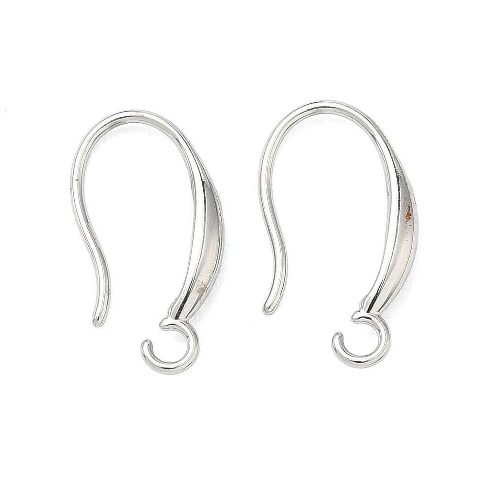 RVS Oorbelhaak Platina 19mm - per stuk-Onderdelen-Kraaltjes van Renate