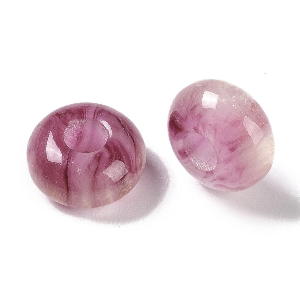 Resin Kraal Paars 13,5mm - per stuk-Kralen-Kraaltjes van Renate