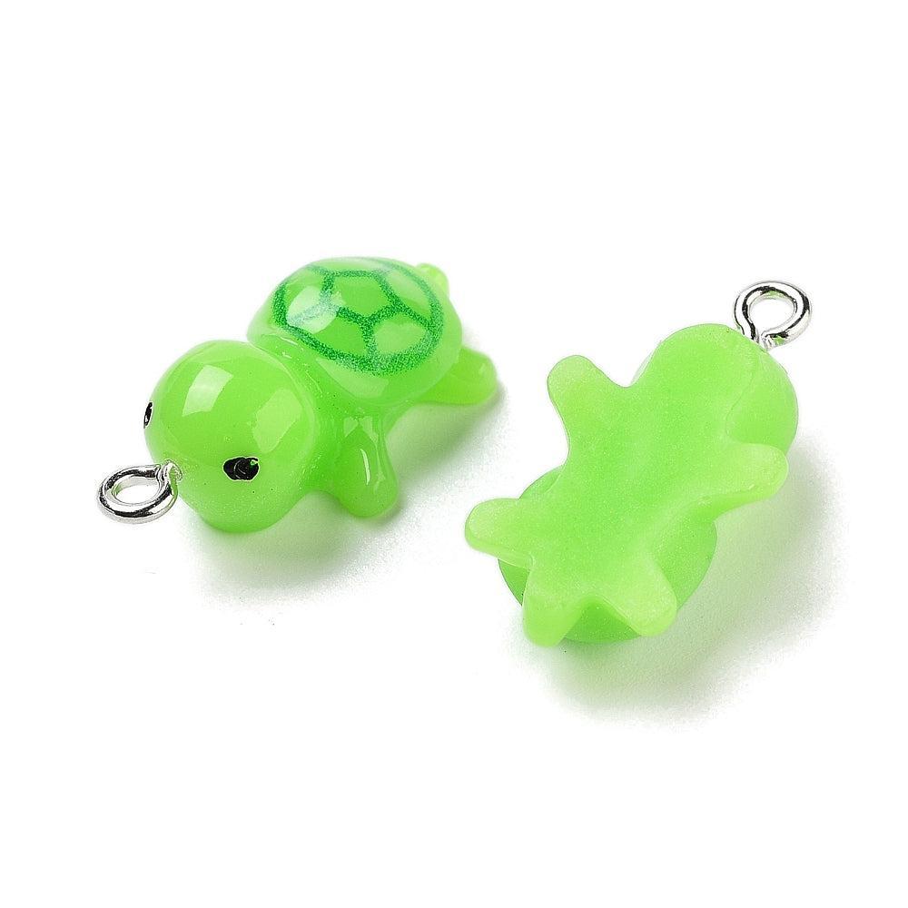 Resin Schildpad Hanger - per stuk-bedels-Kraaltjes van Renate