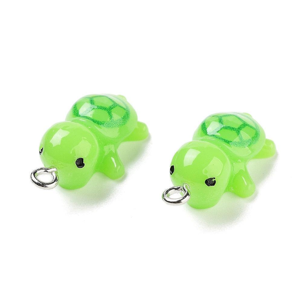 Resin Schildpad Hanger - per stuk-bedels-Kraaltjes van Renate