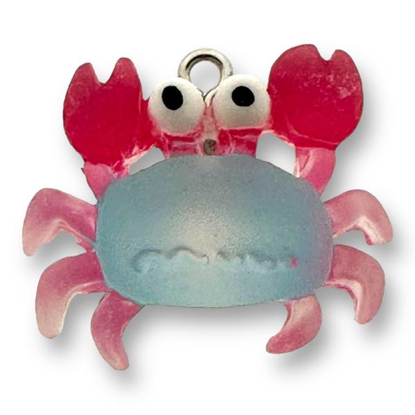 Resin hanger Blue Crab - 23x26mm-bedels-Kraaltjes van Renate