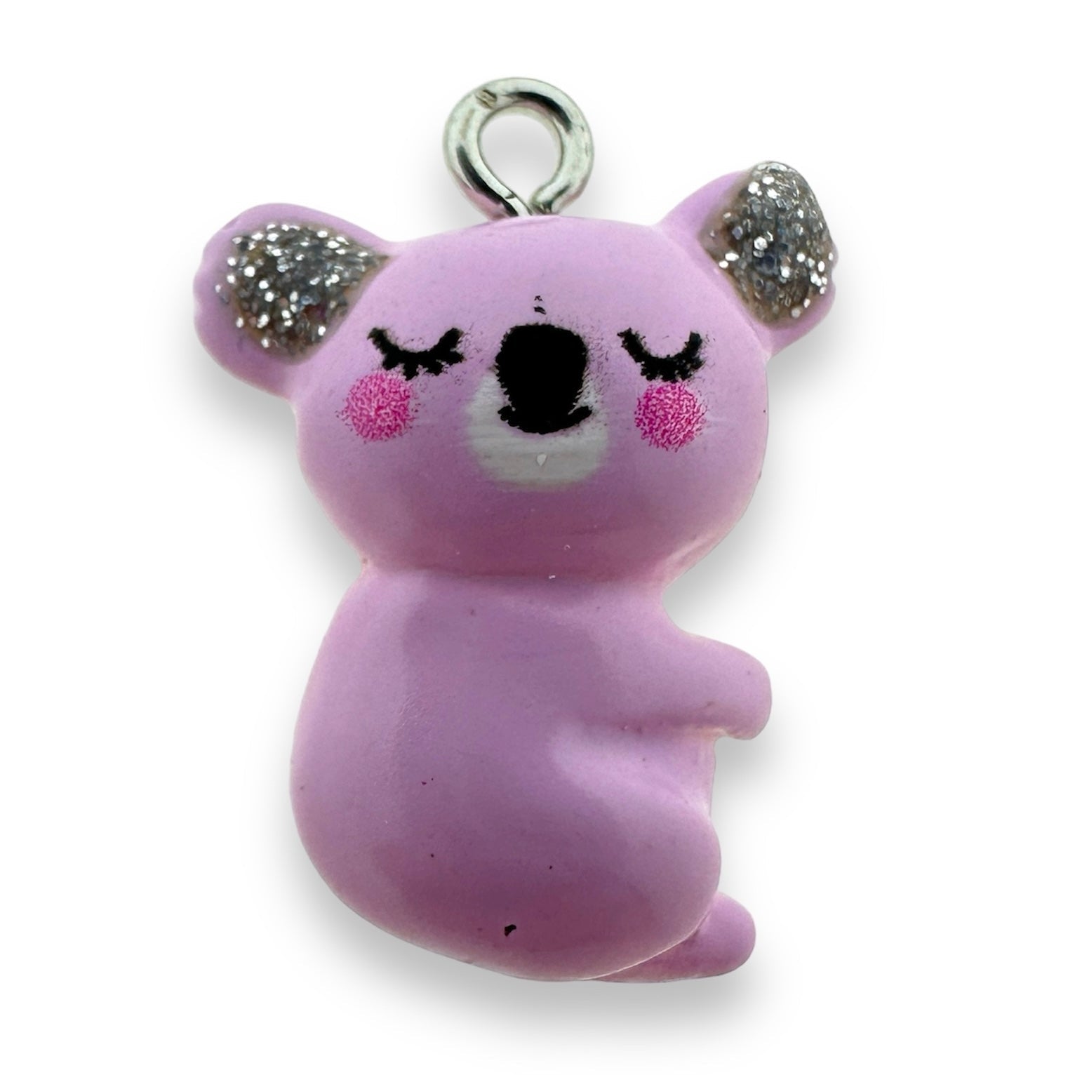 Resin hanger Koala lilac 42x23mm - per stuk-bedels-Kraaltjes van Renate