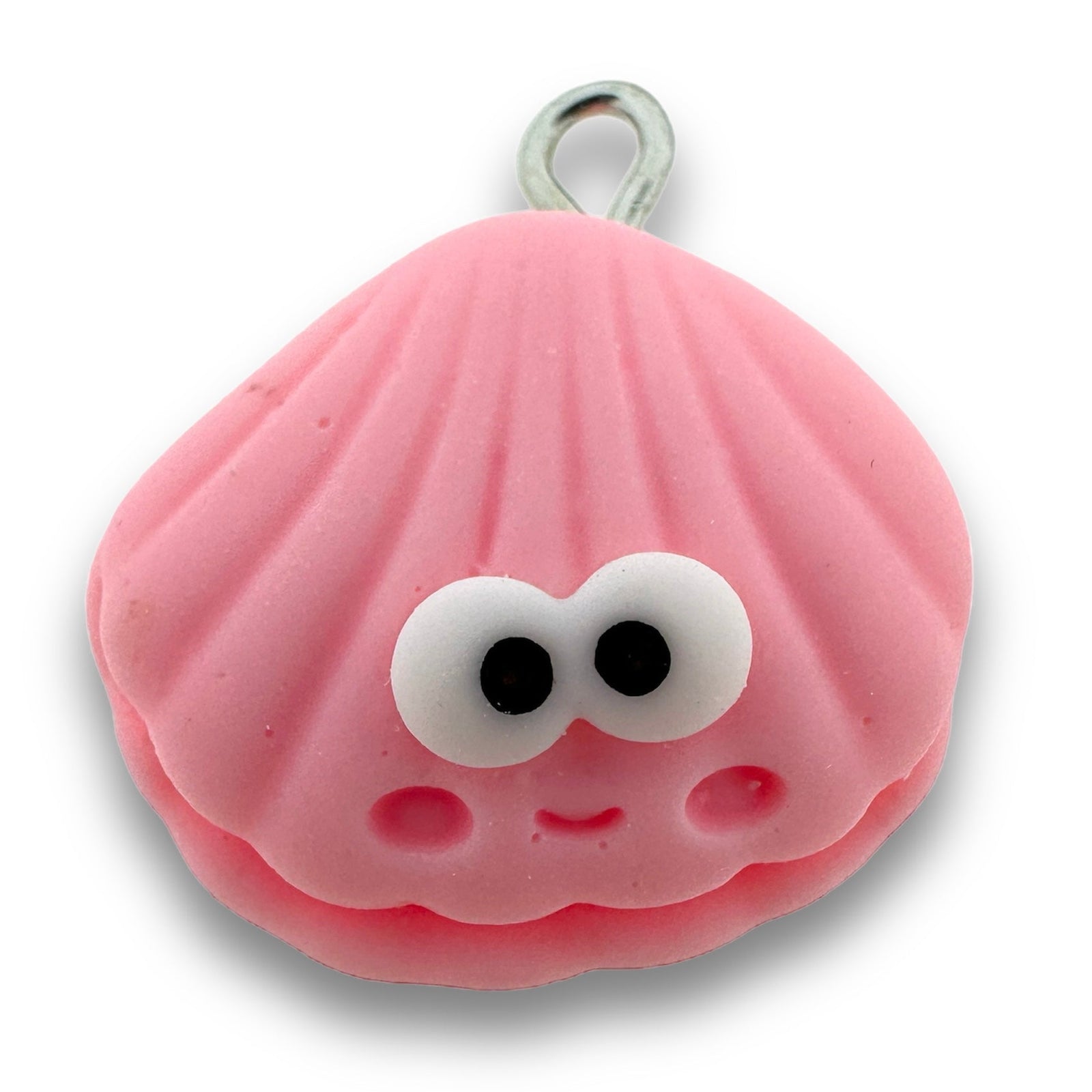 Resin hanger Schelp pink 24x21mm - per stuk-bedels-Kraaltjes van Renate