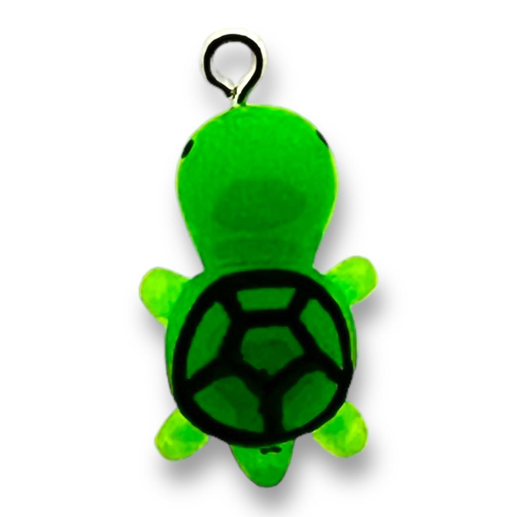 Resin hanger Tortoise- 26x14mm-bedels-Kraaltjes van Renate
