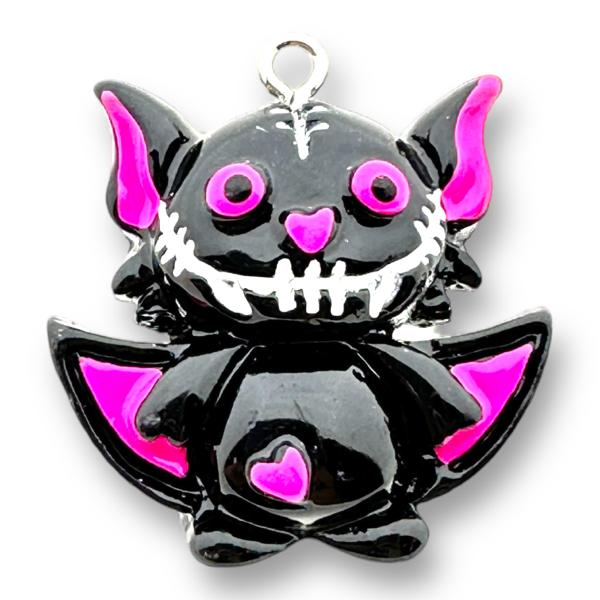 Resin hanger Vleermuis- 29x27mm-bedels-Kraaltjes van Renate