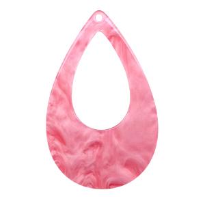 Resin hanger druppel Mellow rose 57x36mm-Kraaltjes van Renate