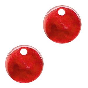 Resin hanger muntje Chilli red 12mm-Kraaltjes van Renate