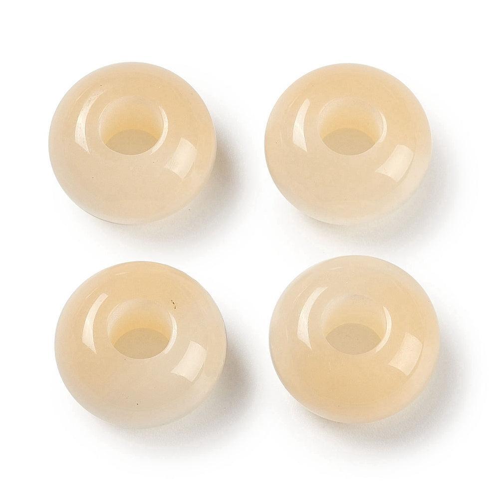 Resin kraal Beige 13.5mm - per stuk-Kralen-Kraaltjes van Renate