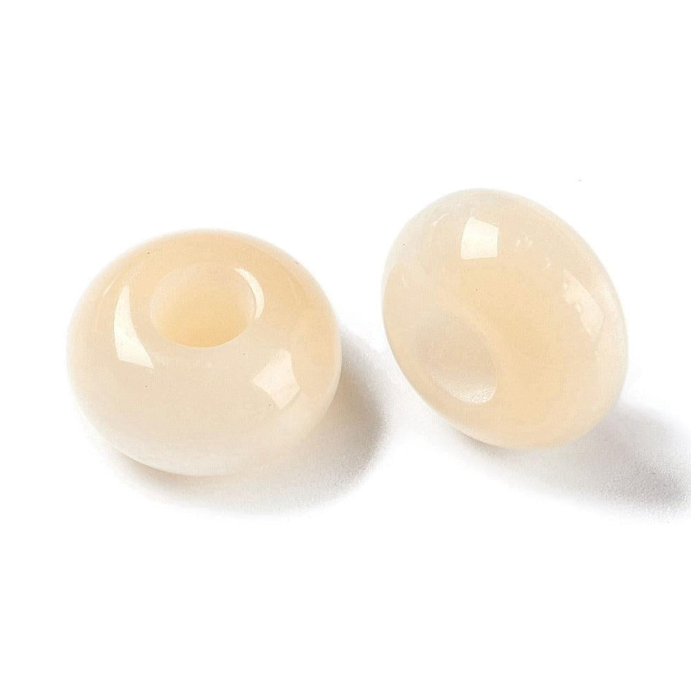 Resin kraal Beige 13.5mm - per stuk-Kralen-Kraaltjes van Renate