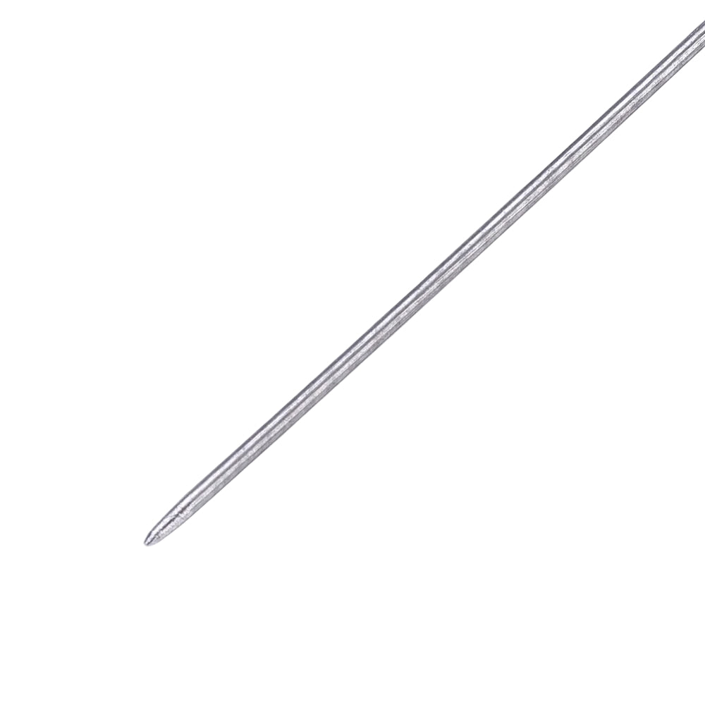 Rijgnaald met Haak Platinakleurig 0.4mm - per stuk-Gereedschap-Kraaltjes van Renate