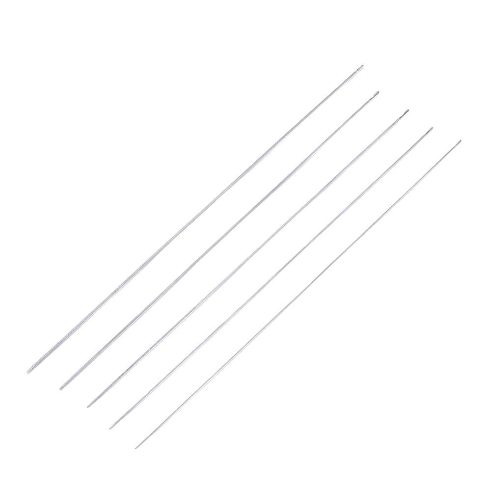 Rijgnaald met Haak Platinakleurig 0.4mm - per stuk-Gereedschap-Kraaltjes van Renate