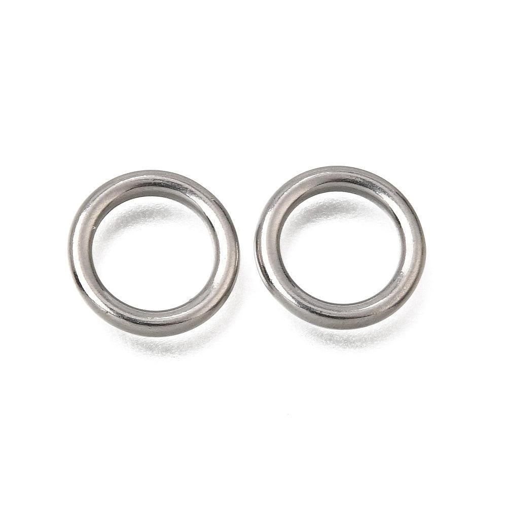 Ring RVS Zilver 10x1.5mm - per stuk
