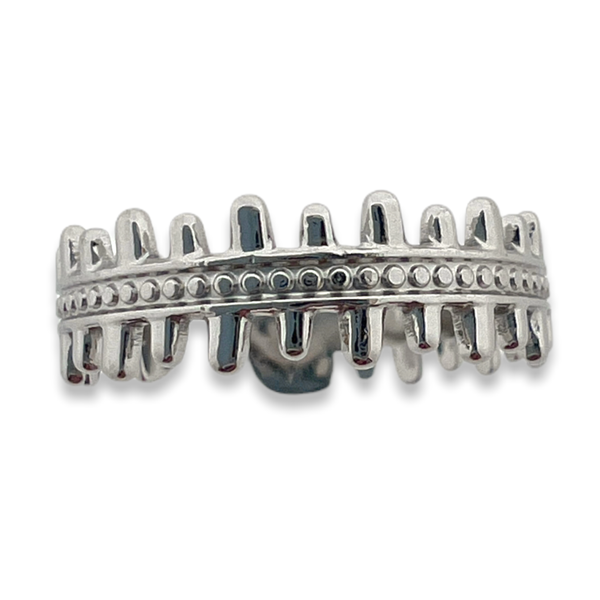 Ring fisch bone zilver stainless steel-Sieraden-Kraaltjes van Renate