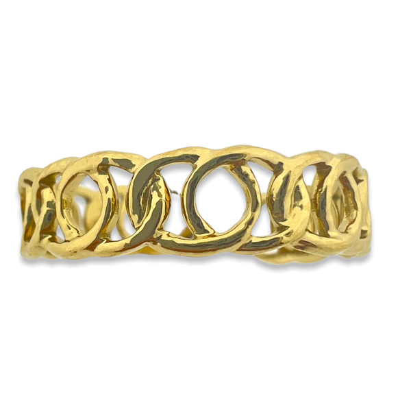 Ring hollow chain goud stainless steel-Sieraden-Kraaltjes van Renate