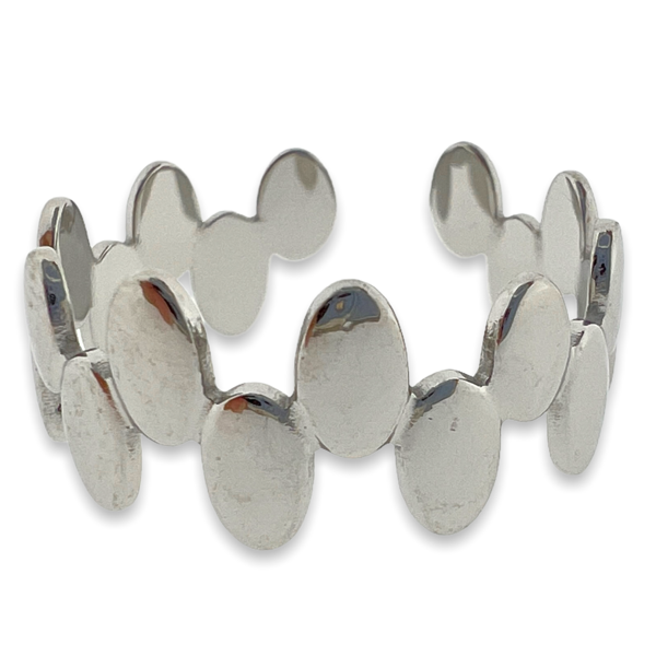 Ring ovaal zilver stainless steel-Sieraden-Kraaltjes van Renate