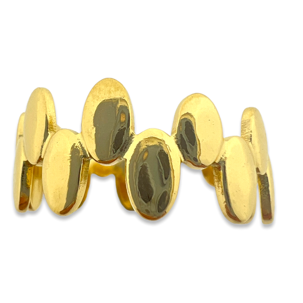 Ring oval goud stainless steel-Sieraden-Kraaltjes van Renate