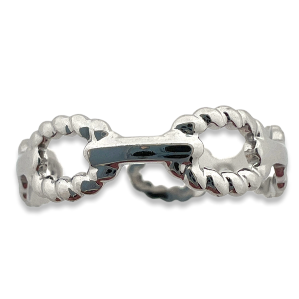 Ring schakel zilver stainless steel-Sieraden-Kraaltjes van Renate