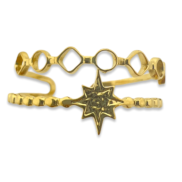 Ring star goud stainless steel-Sieraden-Kraaltjes van Renate