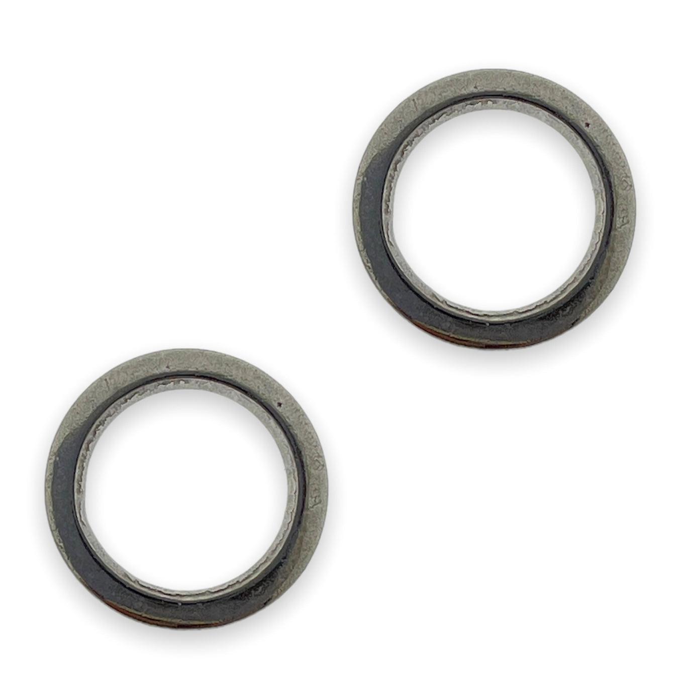 Ringetje gesoldeerd zilver Stainless Steel 8x1mm - per stuk-bedels-Kraaltjes van Renate