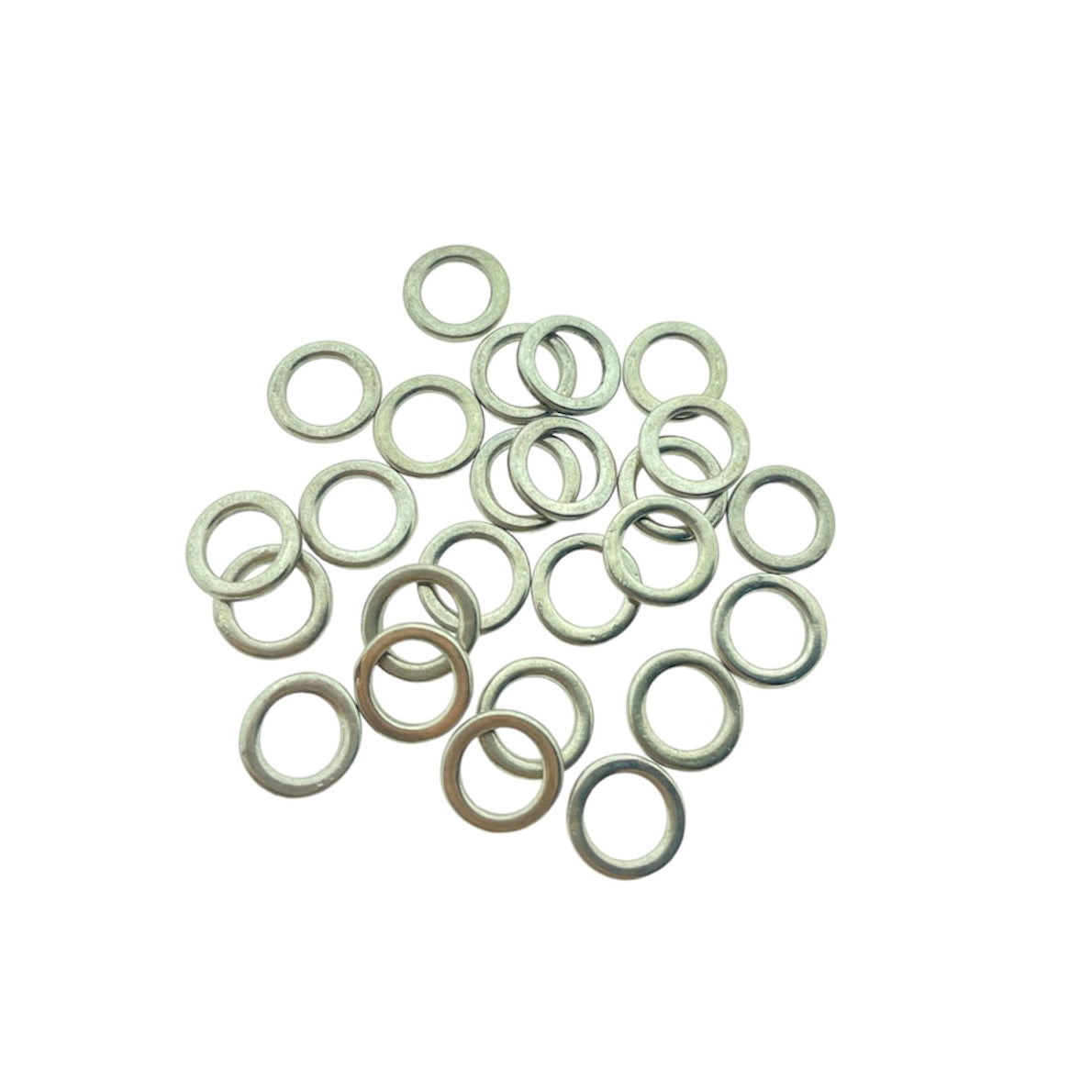 Ringen gesloten zilver 13mm- per 25 stuks-bedels-Kraaltjes van Renate