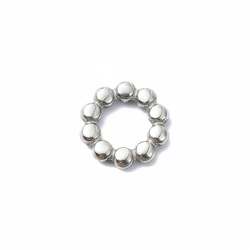 RVS Onderdeel Bolletjes Ring Zilver 6mm - per stuk-Onderdelen-Kraaltjes van Renate