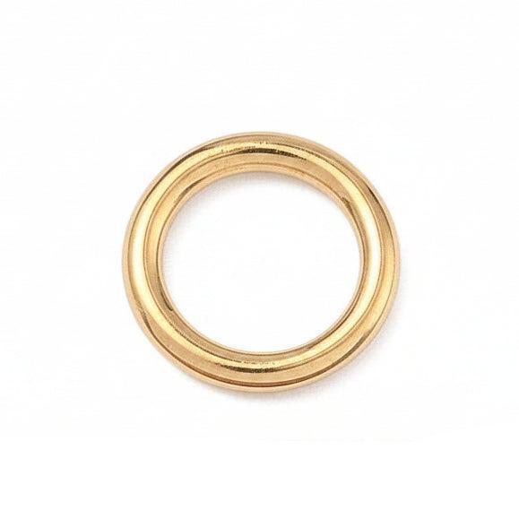 Ringetje Gesloten Premium RVS Goud 10x1.5mm - per stuk-Onderdelen-Kraaltjes van Renate