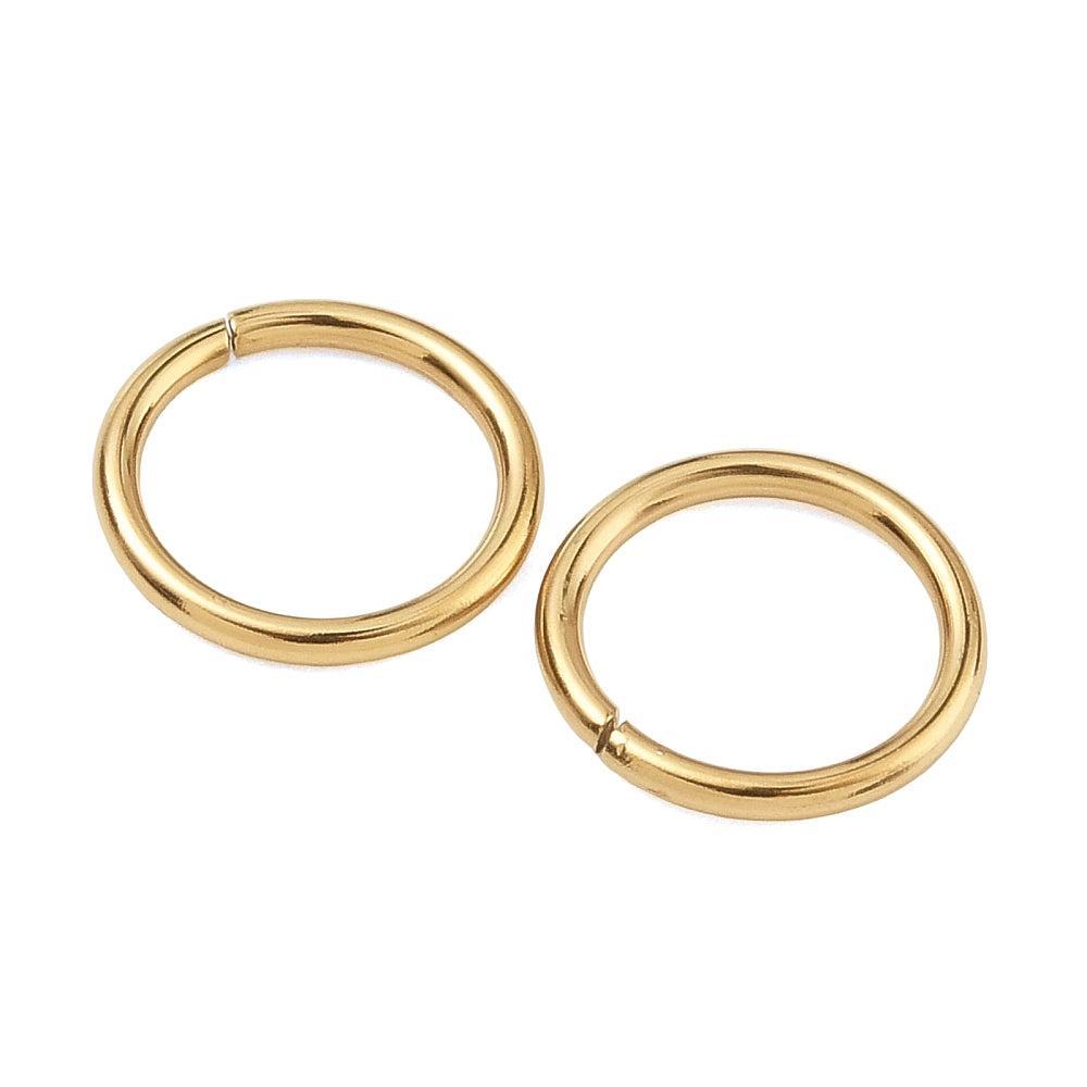 Ringetje Gesloten Premium RVS Goud 12x1.3mm - per stuk-Onderdelen-Kraaltjes van Renate