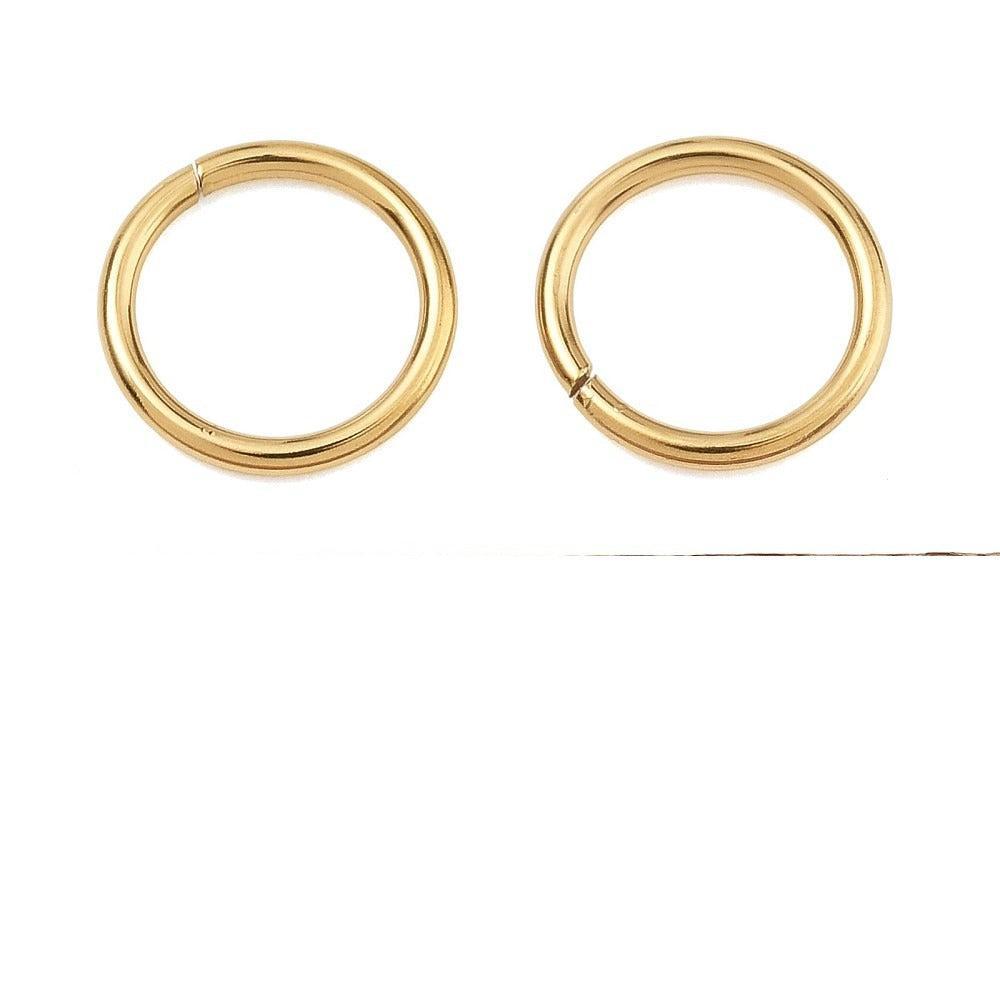 Ringetje Gesloten Premium RVS Goud 12x1.3mm - per stuk-Onderdelen-Kraaltjes van Renate
