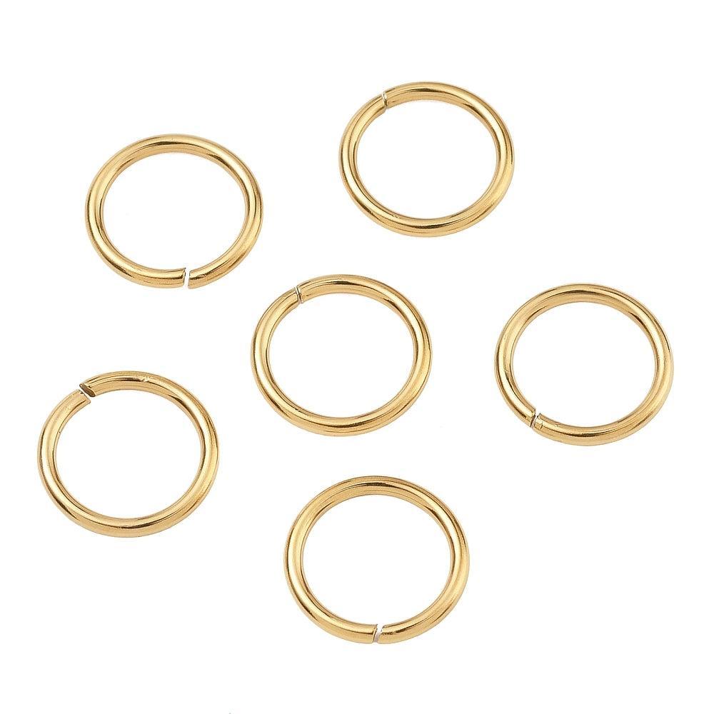 Ringetje Gesloten Premium RVS Goud 12x1.3mm - per stuk-Onderdelen-Kraaltjes van Renate