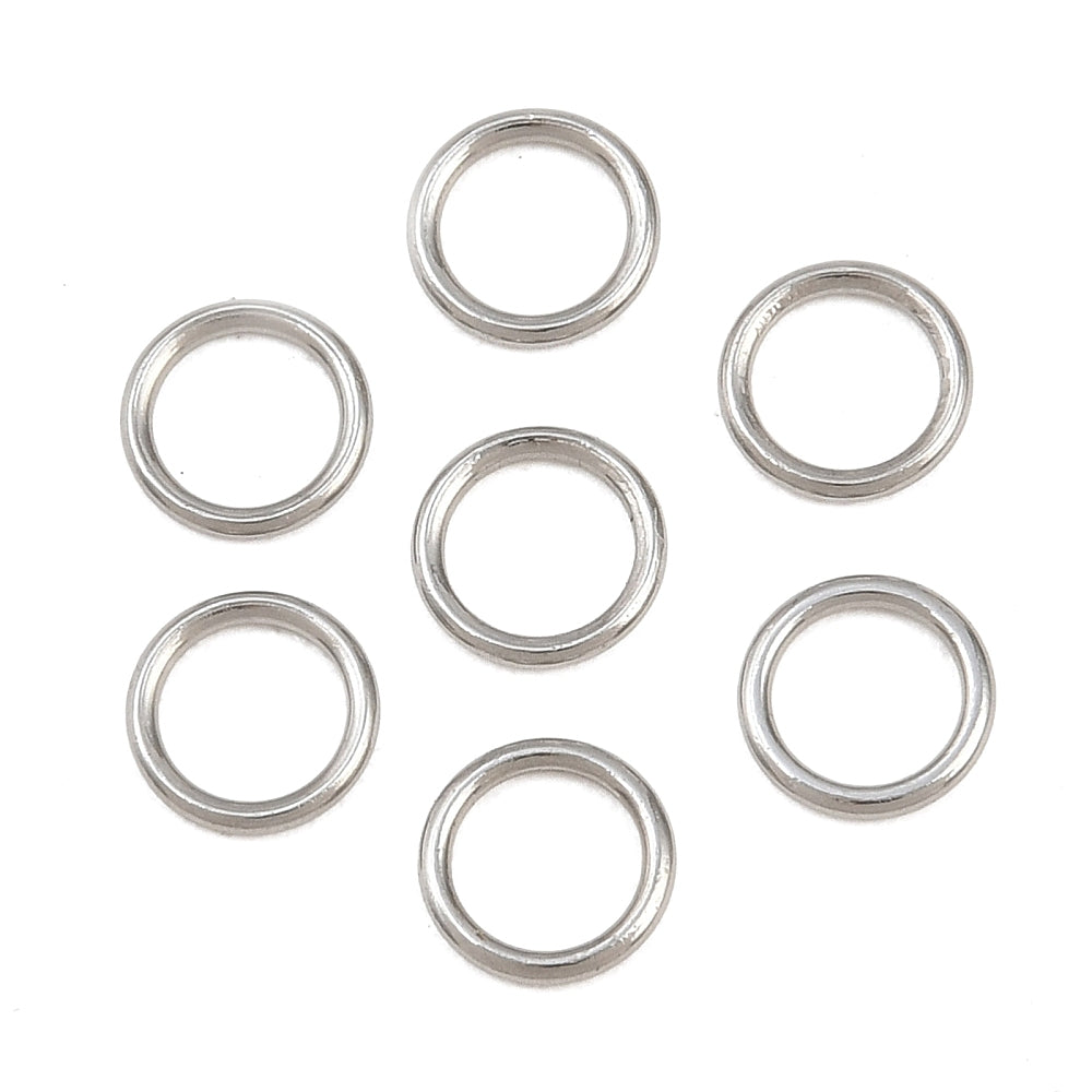 Ringetje Gesloten RVS Staalkleur 6mm - per stuk-Onderdelen-Kraaltjes van Renate