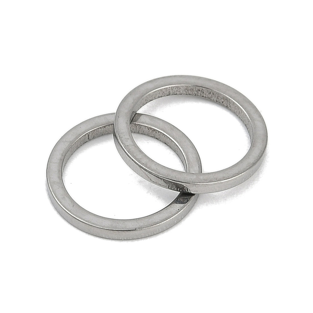 Ringetje dicht zilver RVS 10mm- per stuk-Onderdelen-Kraaltjes van Renate