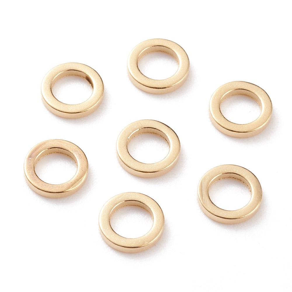 Ringetje gesloten 24K goud 6mm-bedels-Kraaltjes van Renate