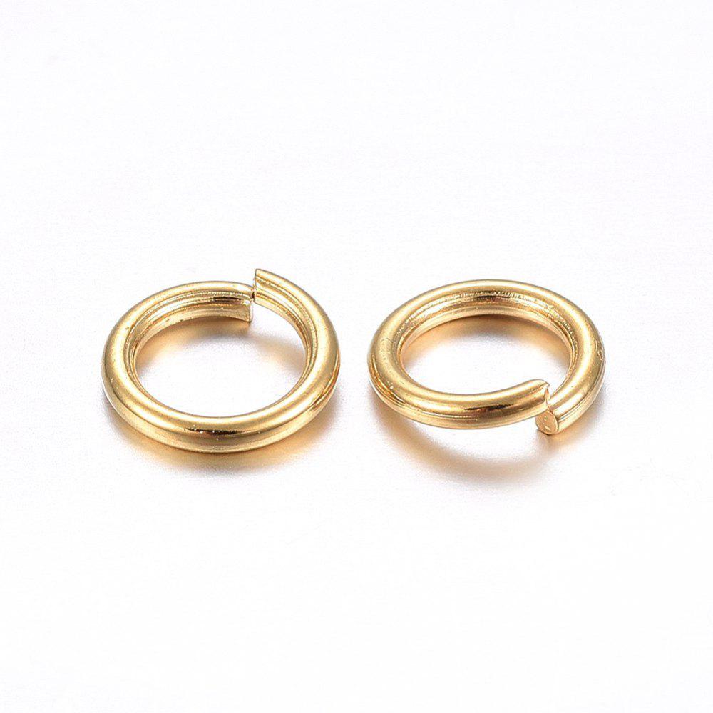 Ringetjes 6,5x1mm Stainless 24K goud- per 16 stuks-onderdelen-Kraaltjes van Renate