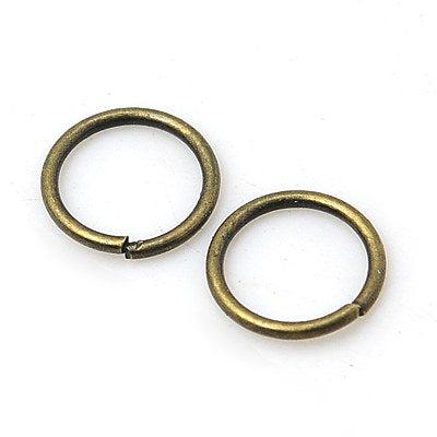 Ringetjes Brons 5x0,8mm - ±50 stuks-onderdelen-Kraaltjes van Renate